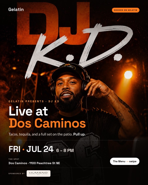 DJ KD at Dos Caminos